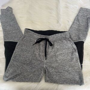 Pink Victoria’s Secret ultimate gray/black joggers sweats women’s size XS